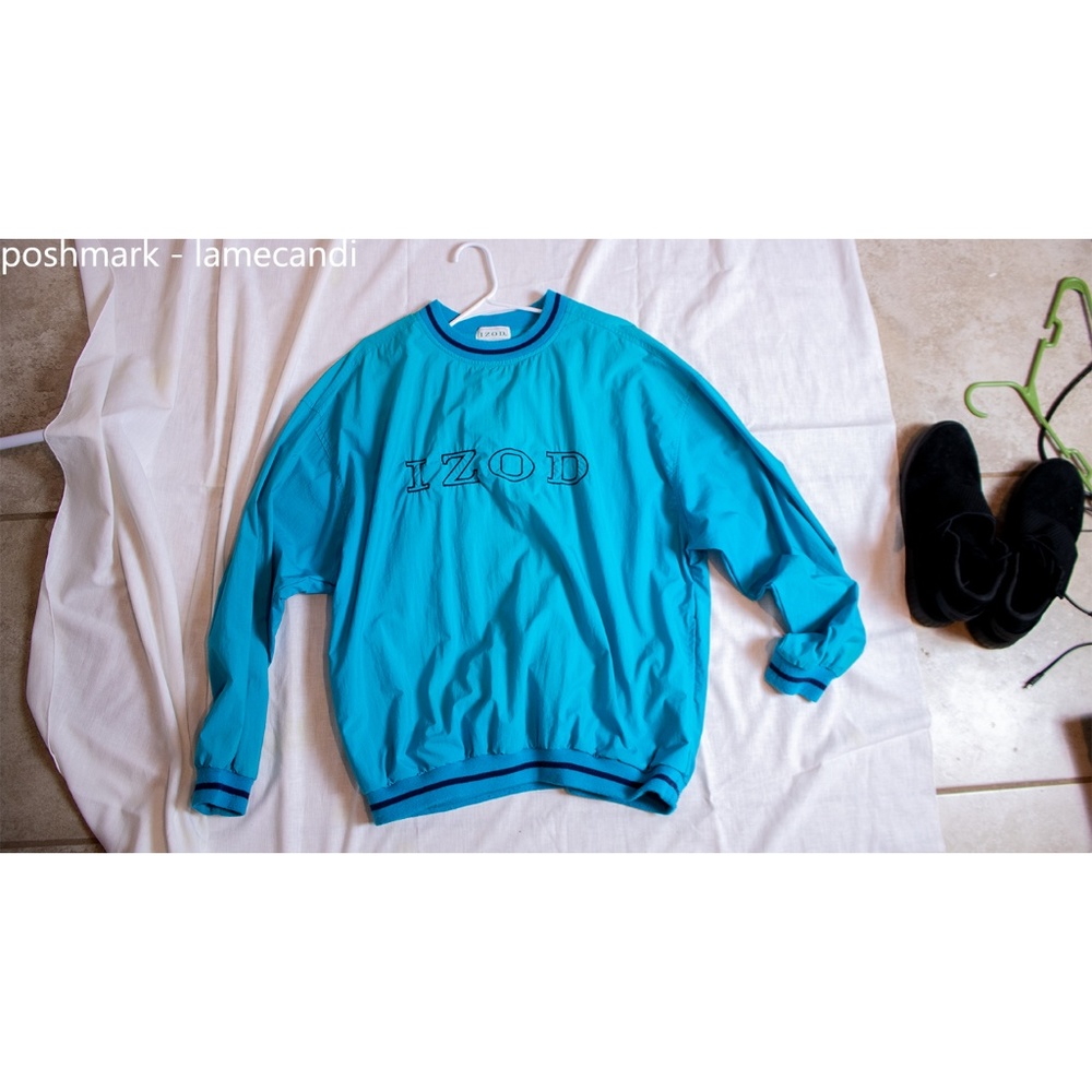 Blue IZOD Windbreaker/SweatShirt